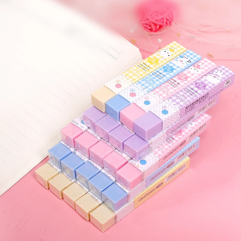 

1Pcs Long Strip Eraser Kawaii Stationery Gum For Kids Novelty Cute Gum Writing Drawing Erasers School Office Supplies