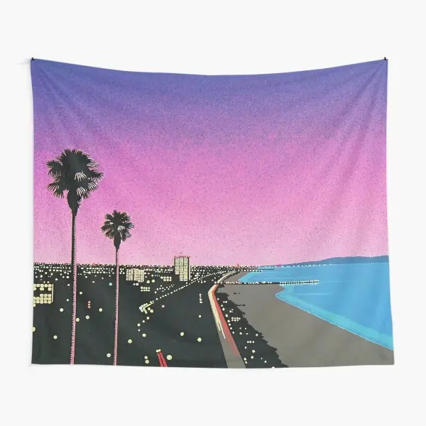 

Hiroshi Nagai Vaporwave Bendro Tapestry Art Hanging Home Decor Travel Decoration Wall Bedroom Room Yoga Mat Living Printed