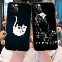 the cat with the middle finger iphone case for iphone 11 13 12 xr promax plus max 8 se 7 2020 x 12 xs xr 6 mini 6s covers ultra