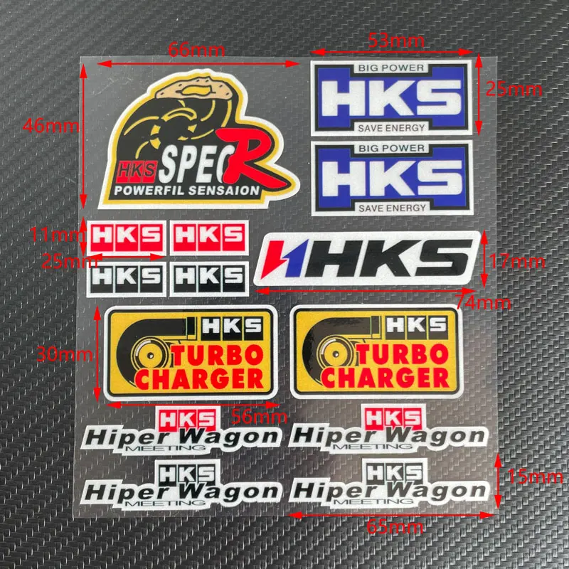 Высококачественный значок HKS эмблема Turbo наклейка для бокового окна автомобиля