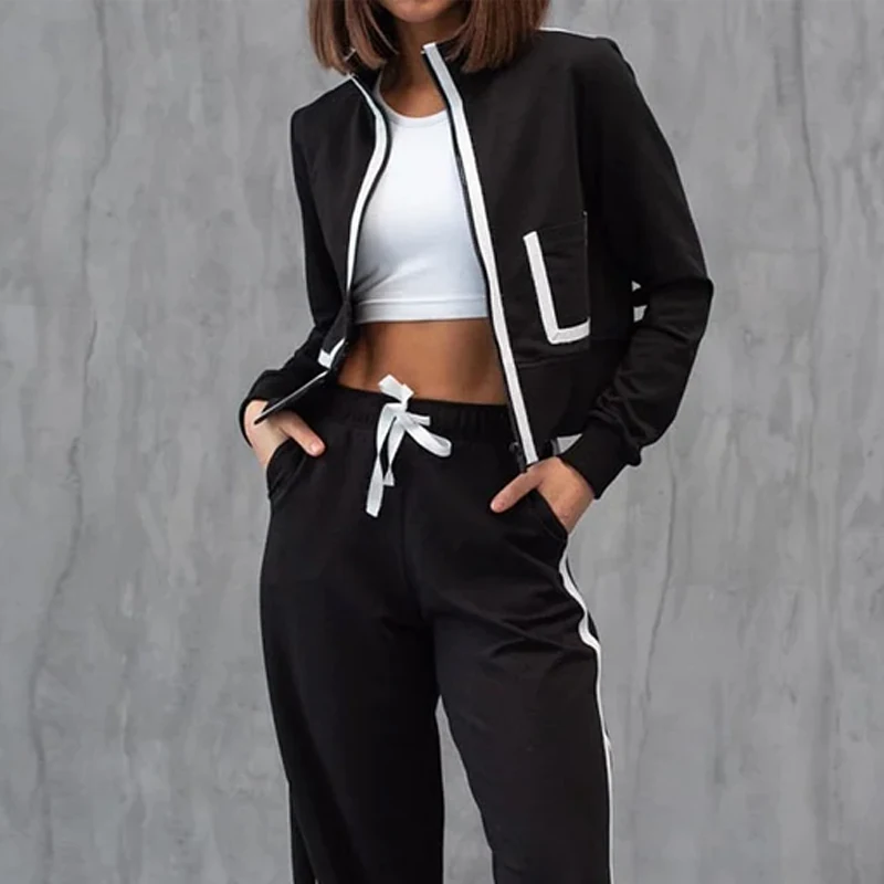 LIYONG комплект из двух предметов женский осенний повседневный простой топ с