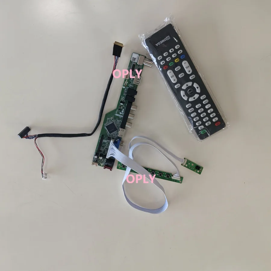Фото Комплект платы контроллера телевизора USB AV VGA для N173HGE N173HGE-L11 N173HGE-L21 1920x1080 17,3-дюймовая панель со светодиодным экраном, совместимая с HDMI, с аудиовыходом RF и аудиовыходом LED №1