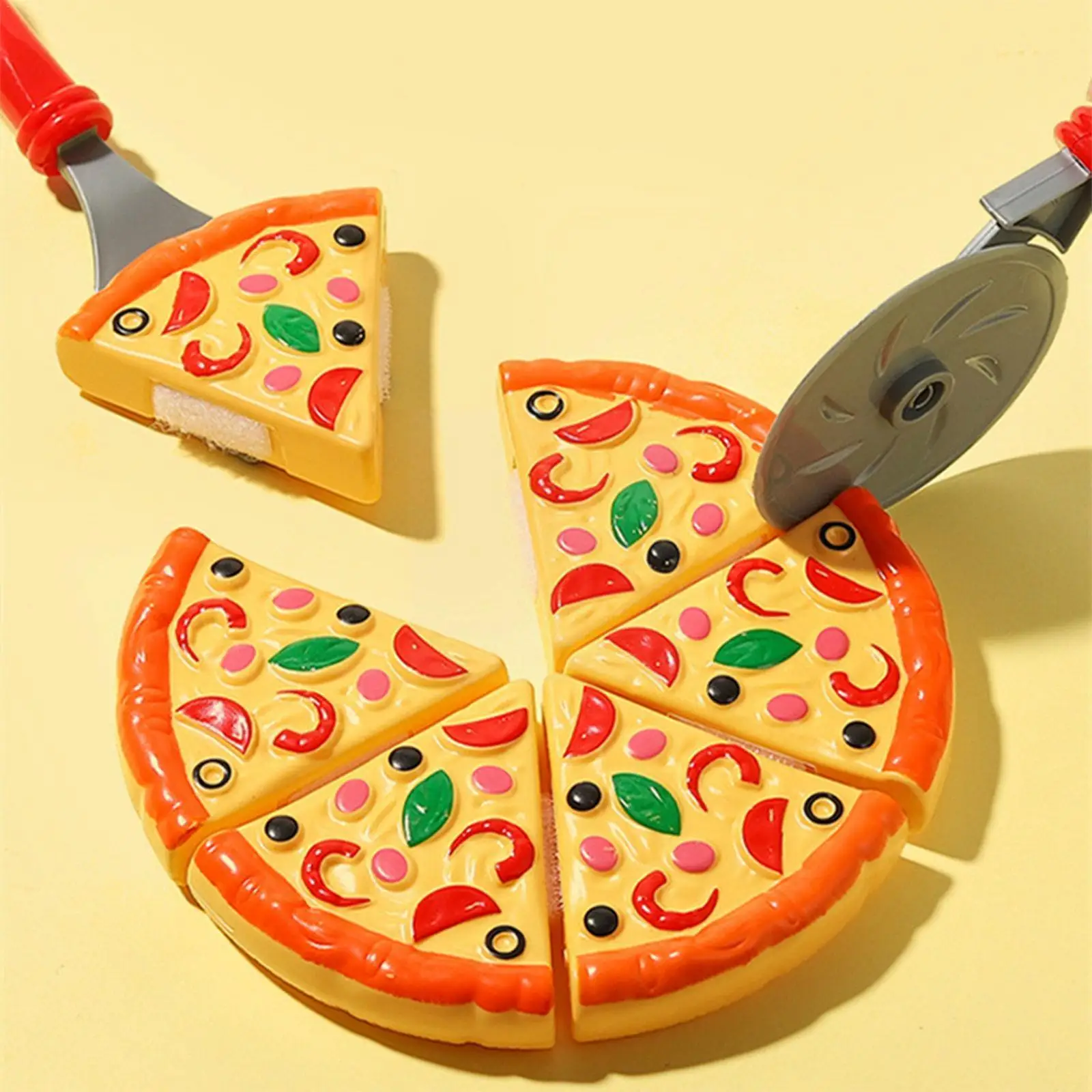 

Simulation Kids Pizza Cutting Toy Food Plastic Pizza House Kitchen Kitchen Toy Boy Toy Toy Game Girl Cooking Gift Pret O8v1