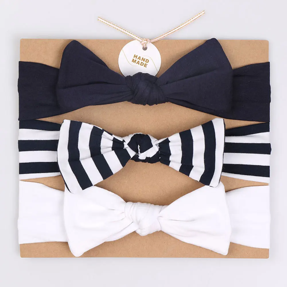 

3pcs Fashion Bowknot Photography Prop Hair Accessories Party Sweat Absorption Baby Headband Girls Kids Cute Soft Comfortable