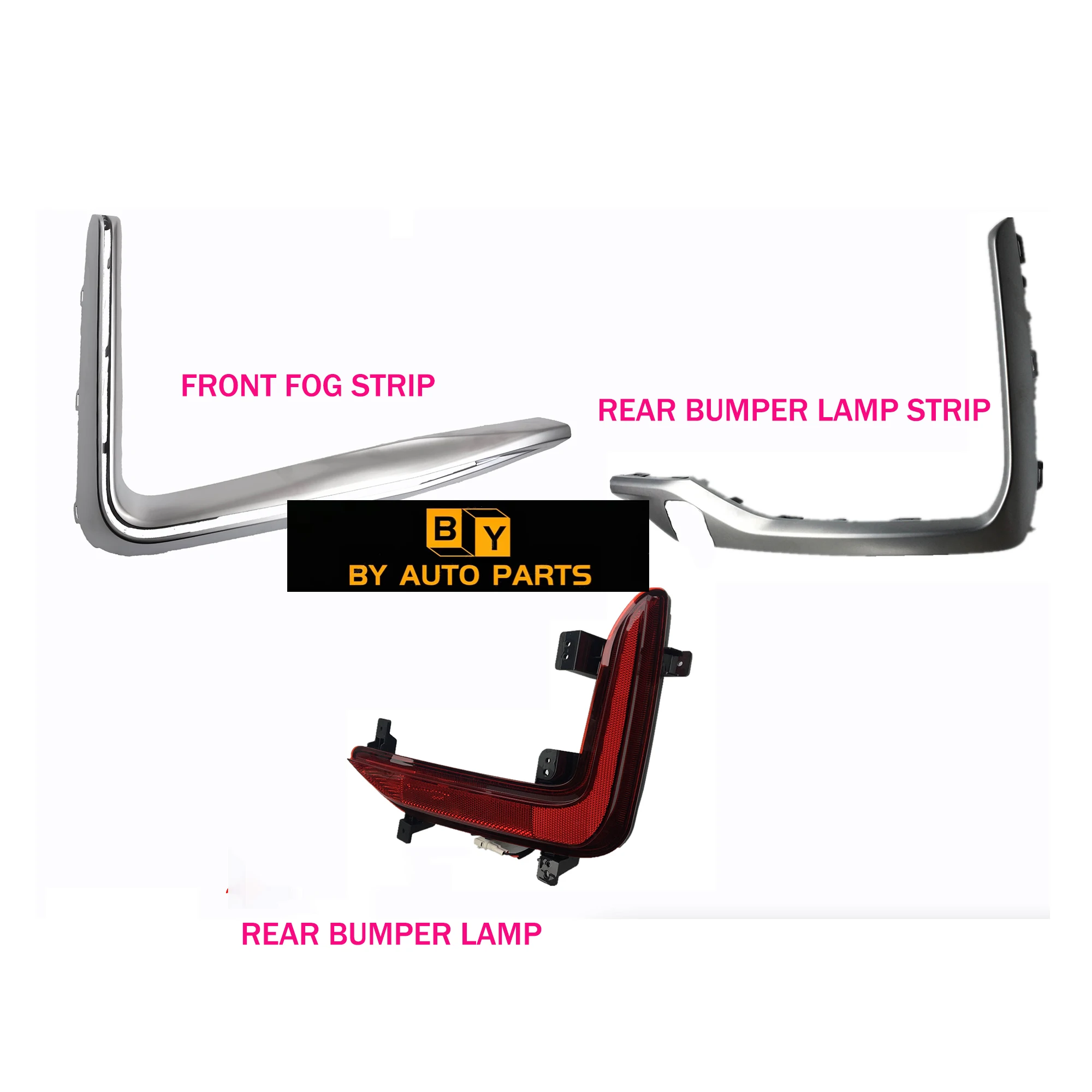 

CHANGAN CS95 Rear Bumper Lamp Reflector Front And Rear Lamp Bright Strip Silver Trim