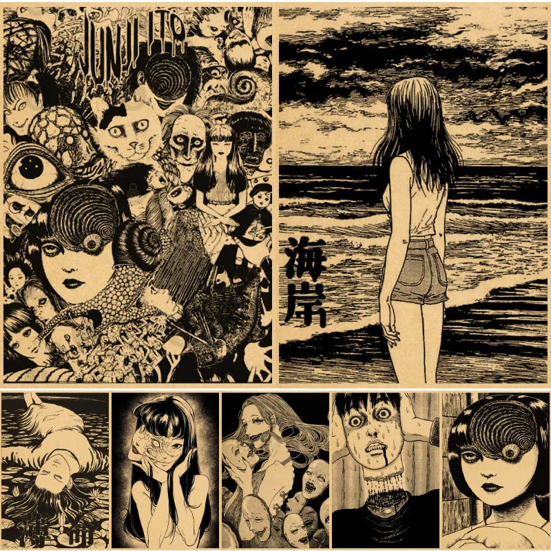 

Junji Ito Wall posters bilder paper obraz Wall posters schilderij bedroom house affiche murale paper obraz affiche murale islam