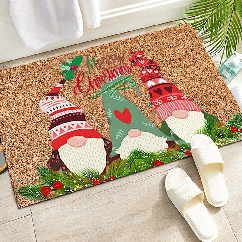 

Christmas Doormat Blanket Welcome Home Front Door Decorations Home Holiday Party Dwarf Decoration Doormat Ковровая Дорожка