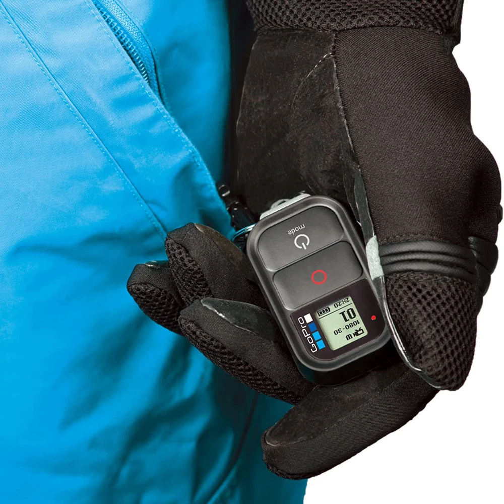 Фото GoPro Bluetooth Wi-Fi умный водонепроницаемый пульт дистанционного управления для Hero 8 7 6 5 4 3, черный экшн-камера, оригинальный официальный аксессуар №4