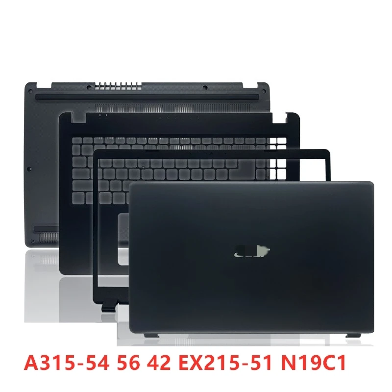 Новый ноутбук для Acer A315-54 56 42 Φ N19C1, задняя крышка, передняя панель, Упор для рук, нижняя базовая крышка
