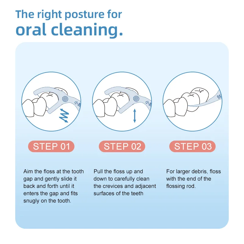 Fawnmum 500 шт. классическая зубная нить зубочистка двойного назначения бытовая