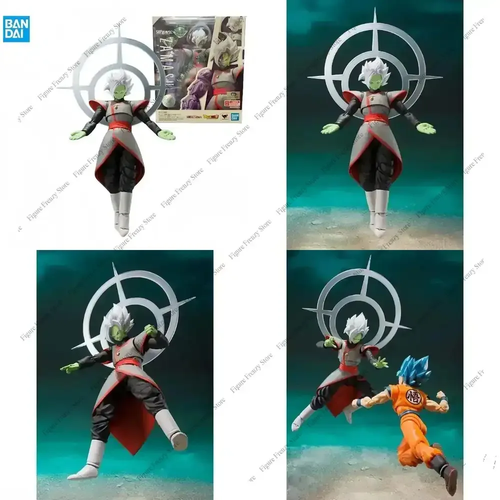 Фото Специальное предложение: Быстрая доставка! Оригинальная фигурка Bandai Dragon Ball Z S.H.Figuarts Zamasu, 14 см, для коллекционеров аниме. №1
