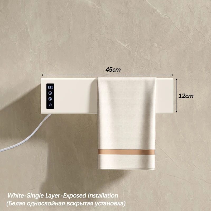 

Электрический полотенцесушитель cmaos белый алюминиевый