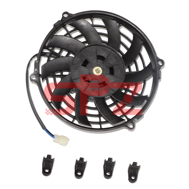 

12V ATV Water Tank Cooling Fan Off-road Motorcycle 150-250CC Kart Plastic Radiator Fan