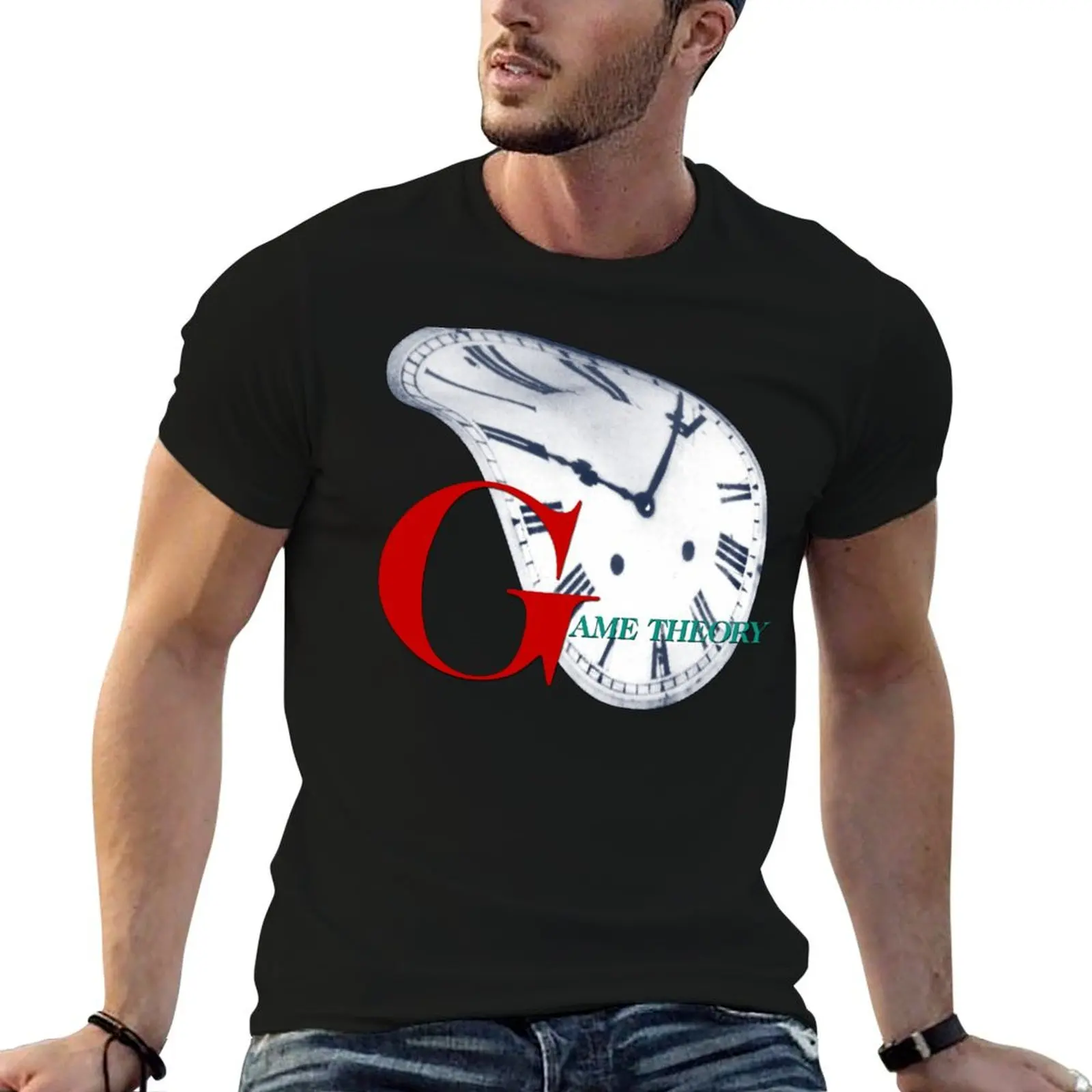 Игра Theory-футболка с искажениями одежда в стиле аниме мешковатые рубашки хиппи