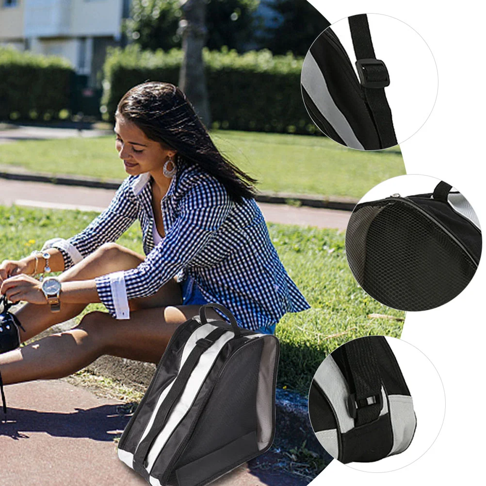 Bag Rollershoe Pouch Case Shoes Storage Packing Organizer Zipper Breathable Portable Holder Container Inline Carrier Handbag