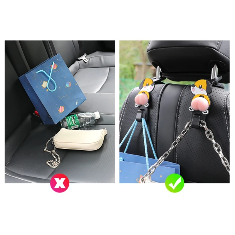 

Cartoon Animal Car for eat Headret Hook for hopping Bag Pure Water Bottle