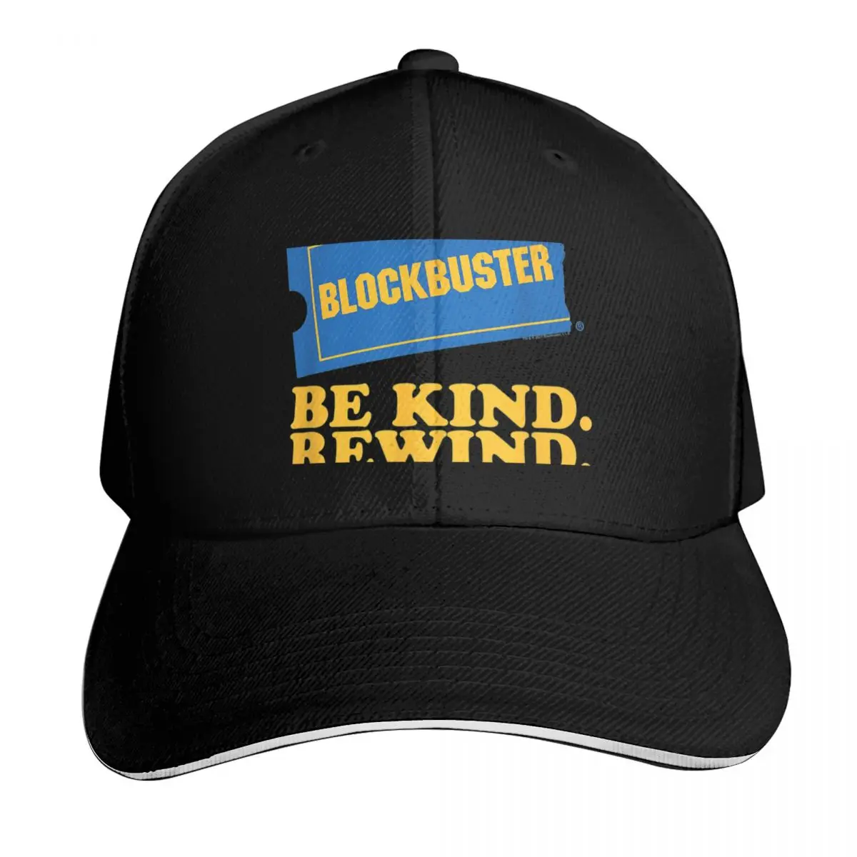 Фото Бейсболка Blockbuster Be Kind Rewind, кепка-снепбэк для пляжного отдыха, забавная кепка, кепки для мужчин и женщин №1