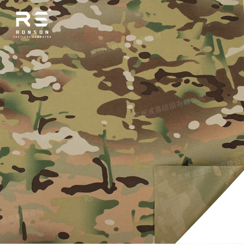 Фото MC Multicam Camouflage 184T Nylon Taslan TPU 3-слойная ламинированная ткань Дышащие и водоотталкивающие уличные куртки с NIR №2