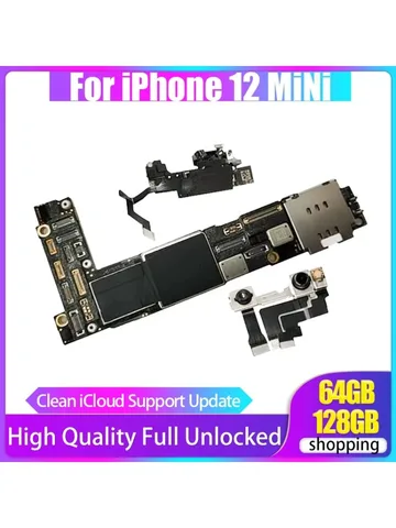 Хорошая протестированная материнская плата для iPhone 12, мини-пластина, основная плата Face ID, 100% разблокированная материнская плата с полным чипом, поддержка обновления IOS