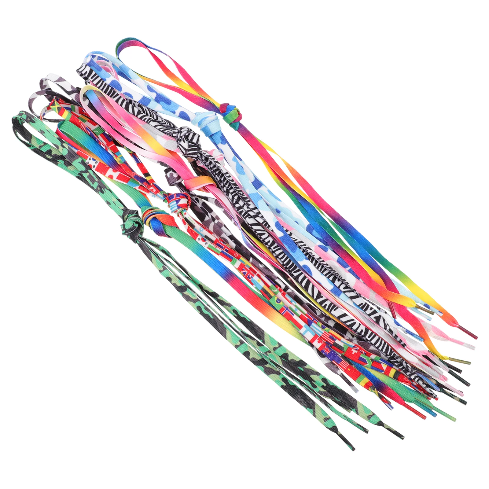10 Pairs Outdoor Shoelaces Elastic Shoelaces Shoelaces Replacement Laces Sneakers Running Shoes Laces Colorful Sneakers