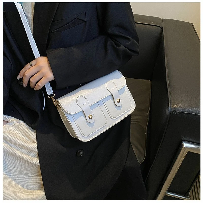 

Retro Small Bag Female New Trendy Fashion Retro Casual One-Shoulder Messenger Bag Autumn Winter Portable Messenger Bags