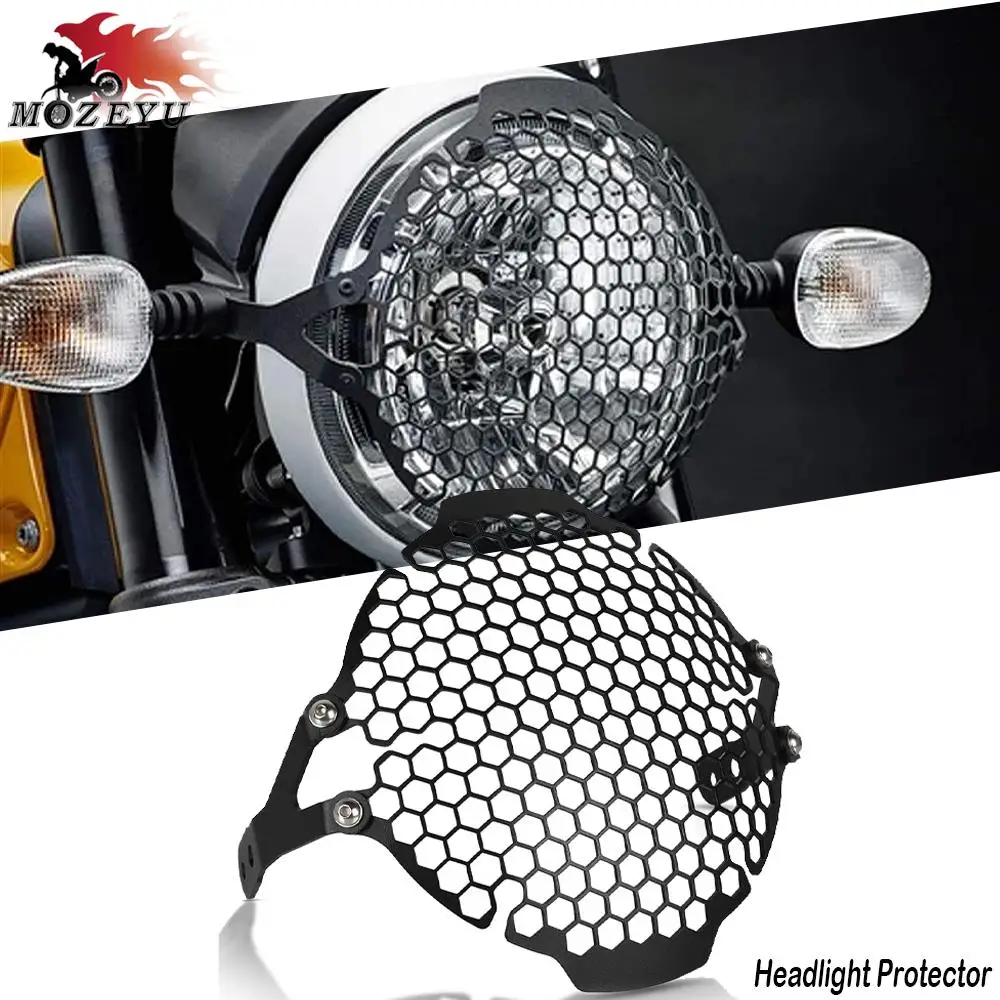 

Headlight Guard Grille Head light Lamp Cover For Ducati Scrambler Cafe Racer Flat Tracker Pro Full Throttle Urban Enduro Sixty2