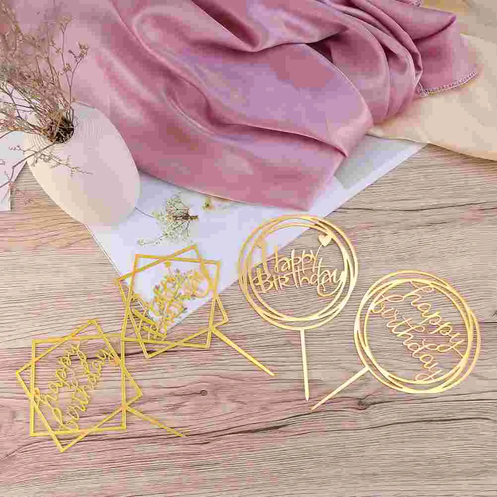 

Birthday Topper Cake Cupcake Picks Decorations Birthdayparty Supplies Happy Fruit Cute Holiday Photo Booth Props