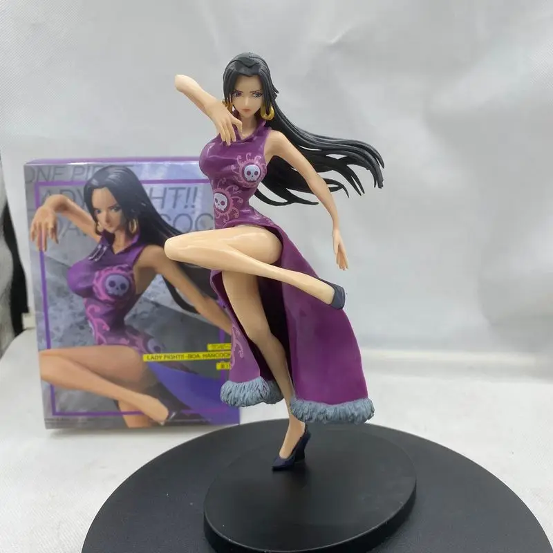 

One Piece Adult Anime Figures Toys Gk Snake Princess Boa Hancock Action Figure 21cm Sexy Cheongsam Girl Doll Figurines Statue