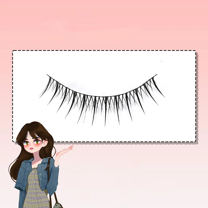 Натуральные накладные ресницы с рисунком ребенка рожденная мать демон кусок