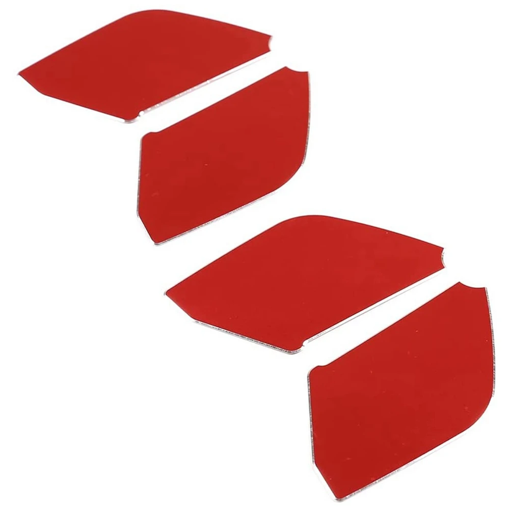 

For Ford Ranger 2015+ Aluminum Alloy Car Inner Door Handle Bowl Cover Trim Protector Sticker Interior Accessories,Red