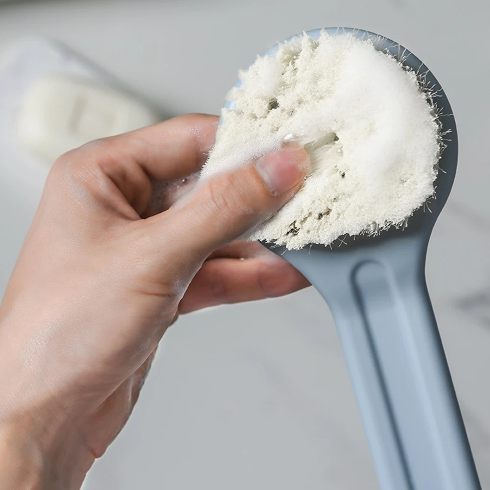 

Bathroom Massage Travel Soft Ergonomic Cleaning Bathing Tool Health Care Portable Long Handle Durable Body Scrubber Shower Brush