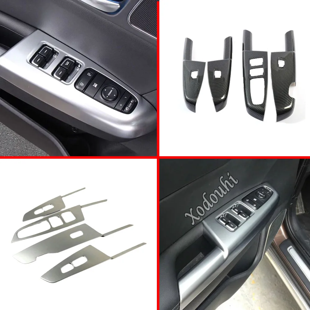 

Наклейка Стайлинг Дверь Окно Стекло переключатель панель Крышка отделка подъемная рамка подлокотник поручни для Kia Sportage KX5 2019 2020 2021 2022