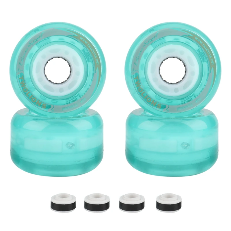 

Drift Board Wheel 72mmx44mm 82A TWOLIONS PU Skateboard Wheels, LED Flash Skate Board Wheel with Magnet Core As Gift