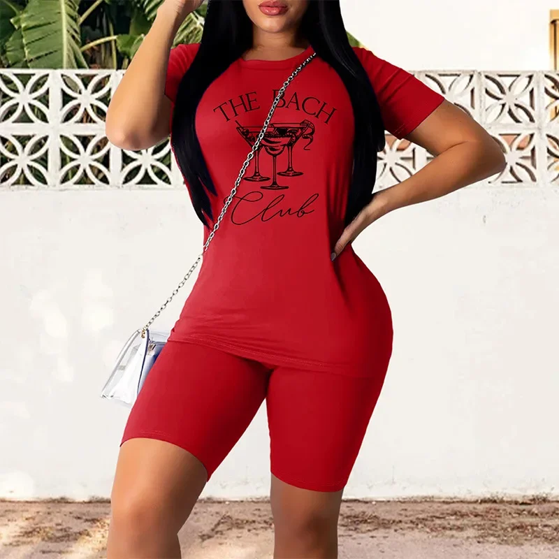 Amazon New Women's Fashionable 3D Printed Casual Suit Cross-Border E-commerce Plus Size Summer Clothing For Ladies