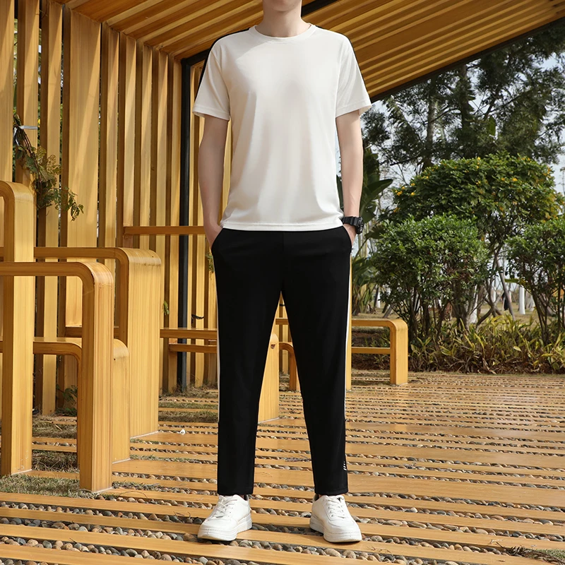 Комплект спортивной одежды мужской повседневный брендовая одежда футболка и