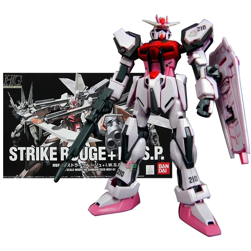 

Bandai Genuine Gundam Model Kit Anime Figure HG 1/144 Strike Rouge IWSP Collection Gunpla Anime Action Figure Toys for Children