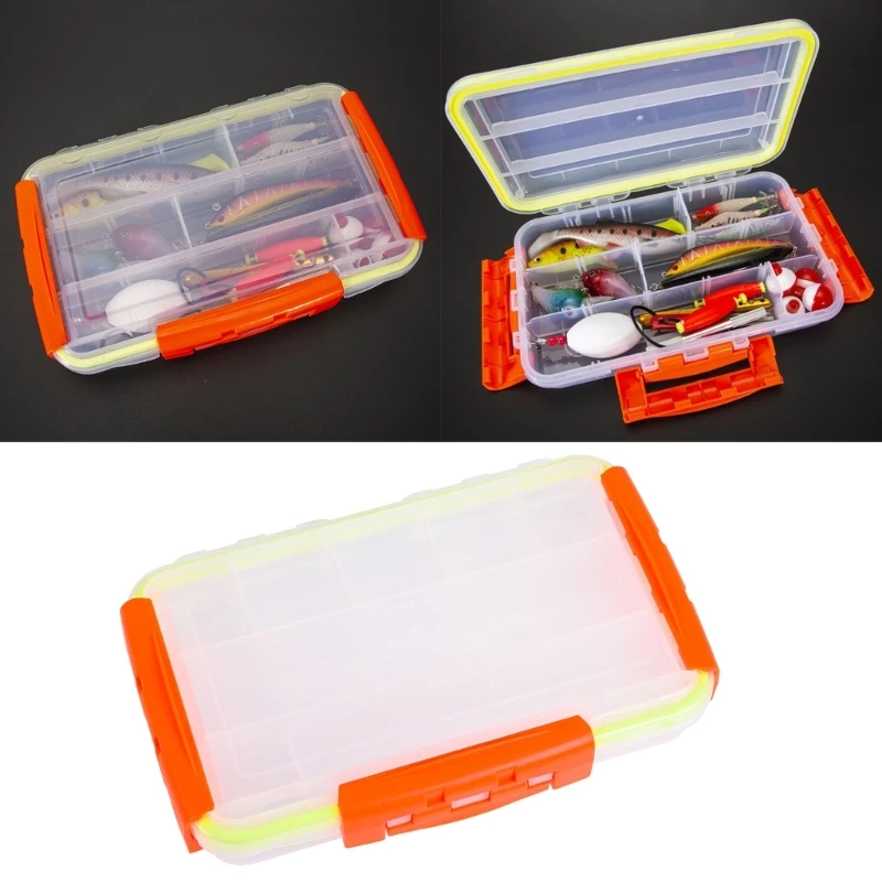 

Waterproof Hooks Box Fishing Tackle Container Box Fishing Storage Box Fish Lure Organizers Box with Removable Dividers