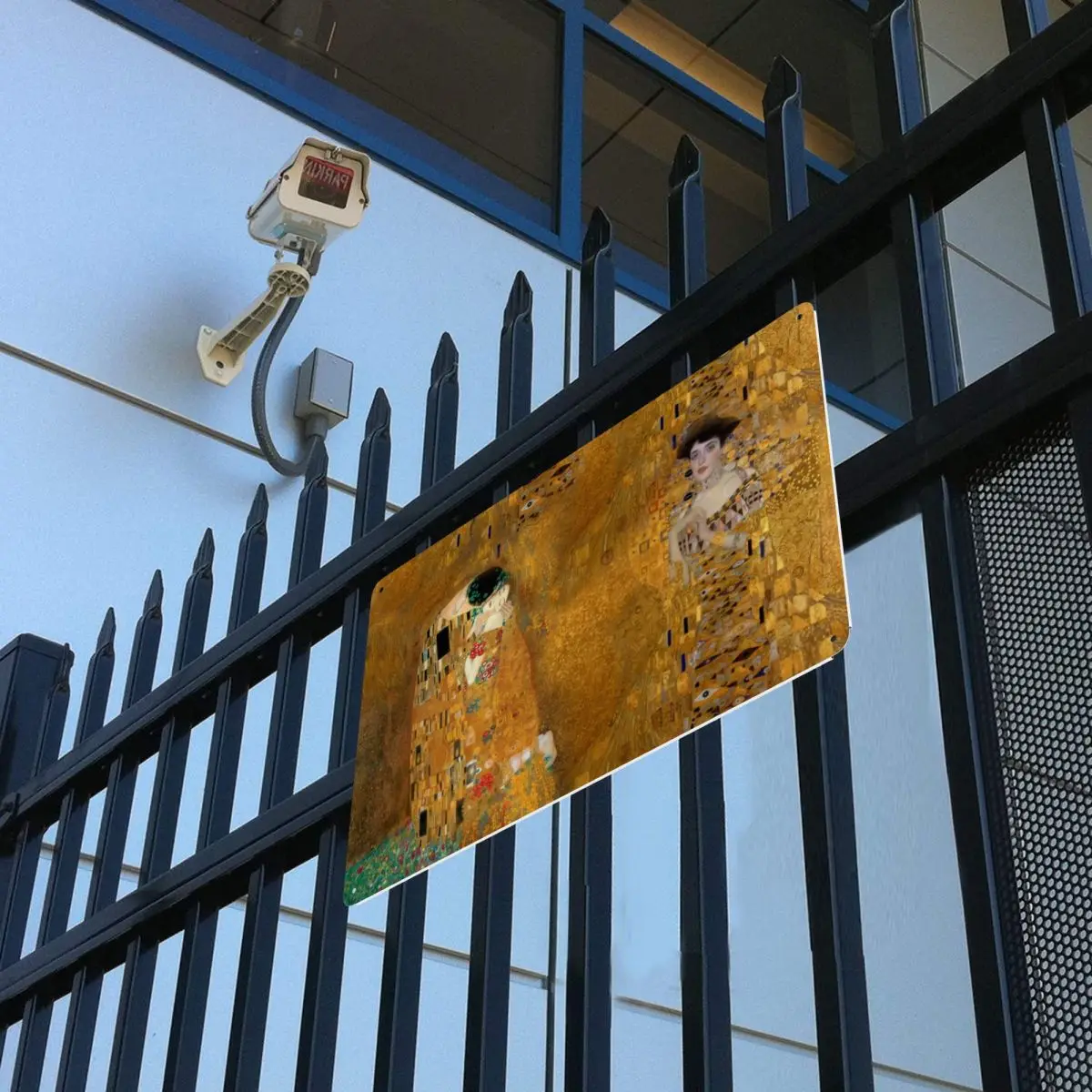 Металлический знак Gustav Klimt в стиле ретро под заказ женщина золоте Оловянная