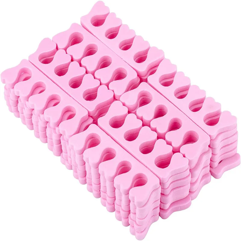 

100Pcs Nail Art Toe Separator Soft Sponge Foot Fingers Divider Nail Art Manicure Pedicure Tools Pedicure Manicure Nails Art Tool