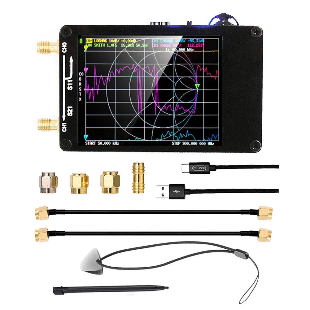 

Анализатор сетевой антенны векторной сети 10 кГц-1,5 ГГц MF HF VHF UHF W/ Shell SD слот для карты Supprt 32G цифровой нано-фотодетектор