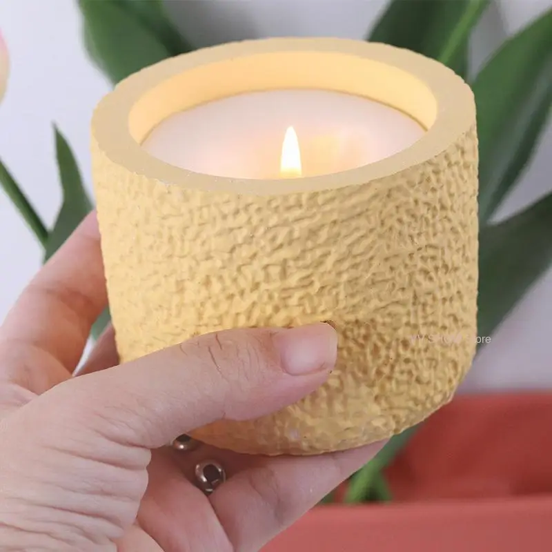 Силиконовые формы для свечей бетонные подсвечника с крышками цементная форма