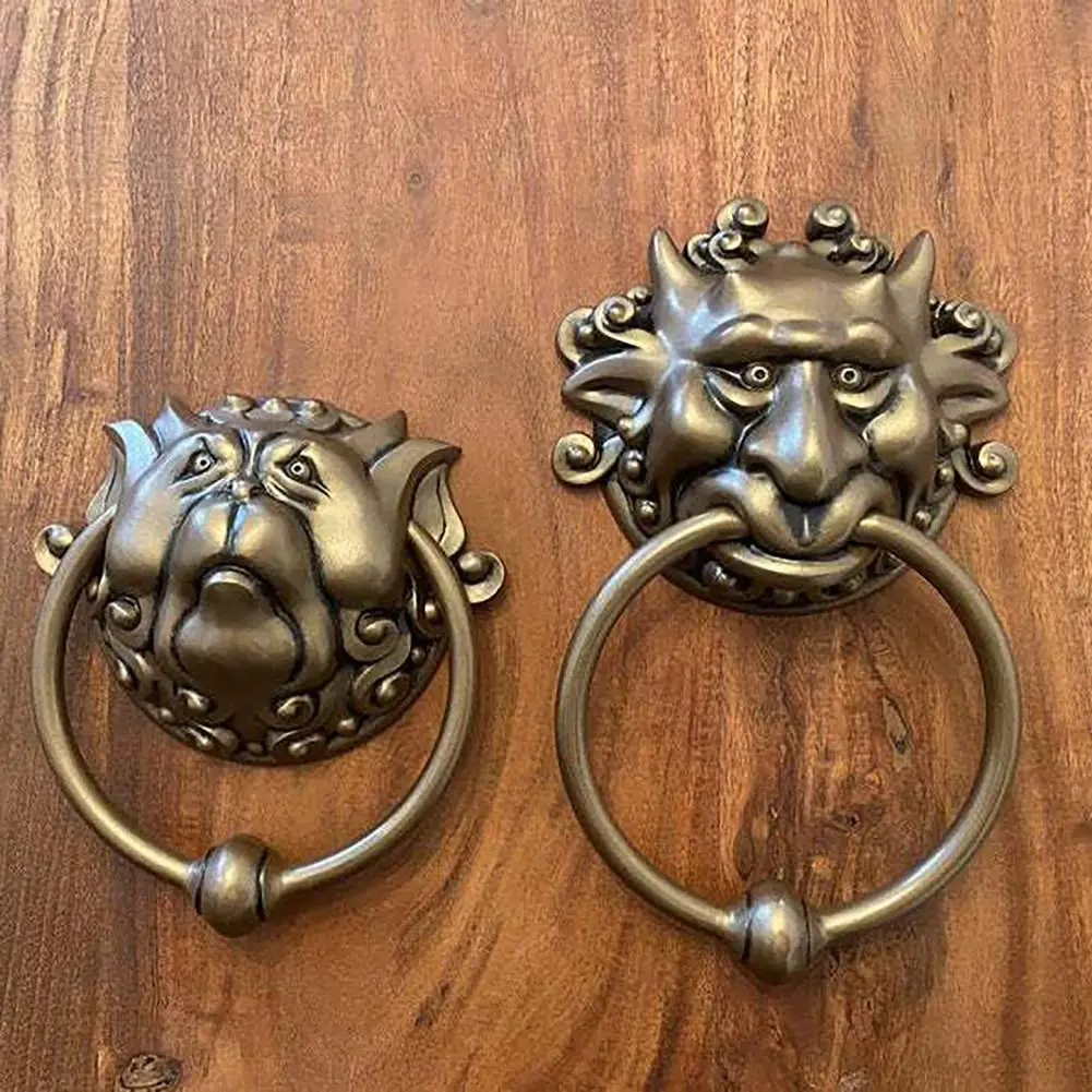 

Door Knockers Decorative Indoors Knocker Wall Art Decorative Iron Craft Gift Decor Wall Sculpture Knocker Handle Pull Door Decor