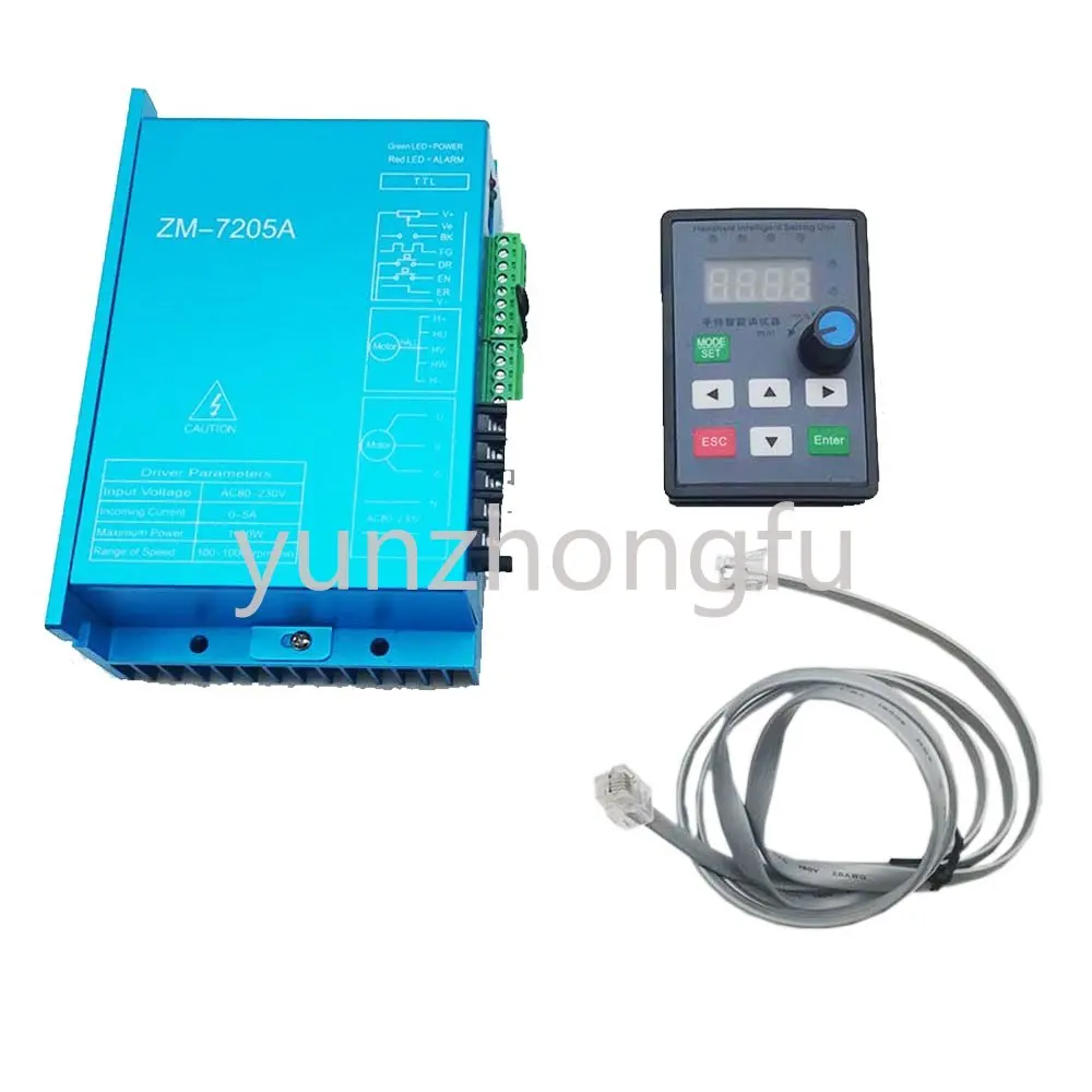 

310V High Voltage High Power DC Brushless Motor Driver 220V AC Max. 5A 1100W BLDC With Handheld Intelligent Setting Unit ZM-7205