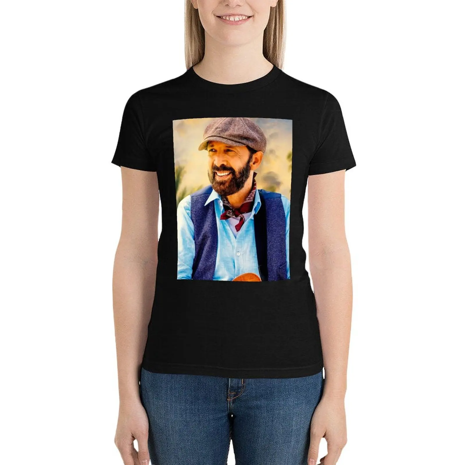 Постер Хуана Луиса Герра Футболка с принтом музыкального исполнителя футболка