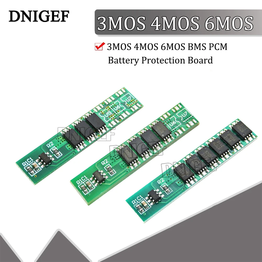 10 шт., защитная плата 1S 7.5A 10A 15A 3,7 V Li-Ion 3MOS 4MOS 6MOS BMS PCM для литиевой батареи 18650
