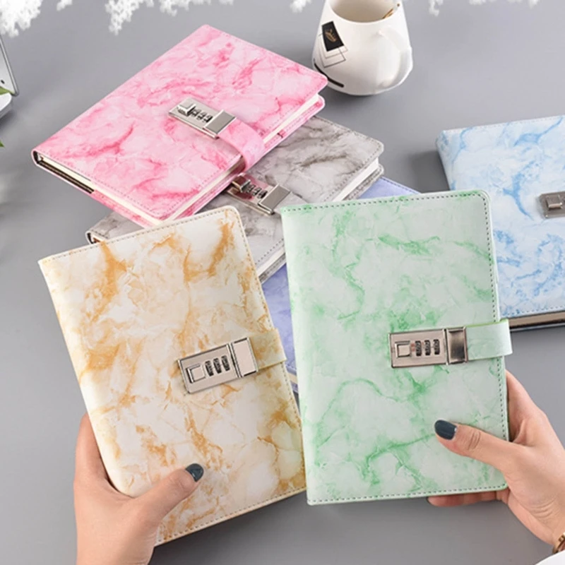 

PU Leather Cover Combination Lock Personal Diary Digital Locking Journal Diary
