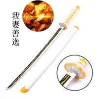 demon slayer 76cm104cm katana sword arms sunwheel knife tanjirou bamboo anime weapon model ninja cosplay prop kids toys gift