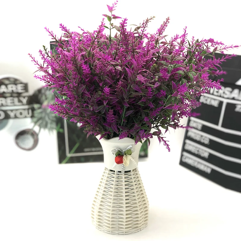 

Artificial Flowers Lavender Fake Plant Romantic Valentine's Day Wedding Bouquet Home Garden Decoration Eternal Flower Gift