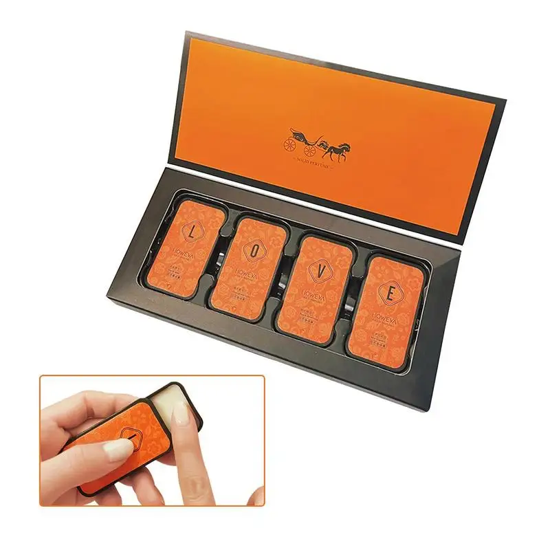 

4 шт., твердые духи для мужчин и женщин