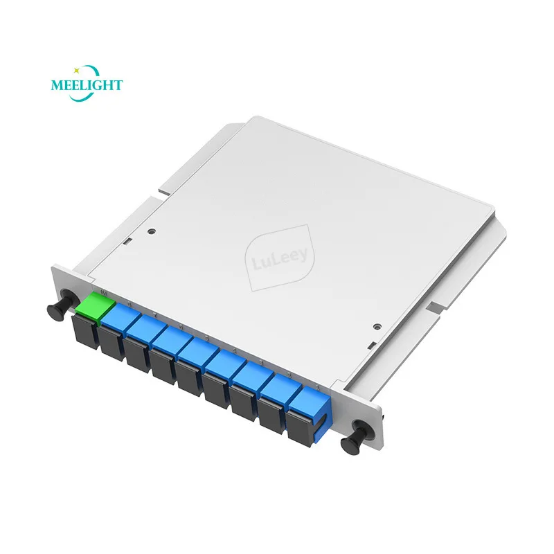 

10pcs 100% new SC / UPC 1:8 splitter high quality 0.3dB chip 1:8 splitter